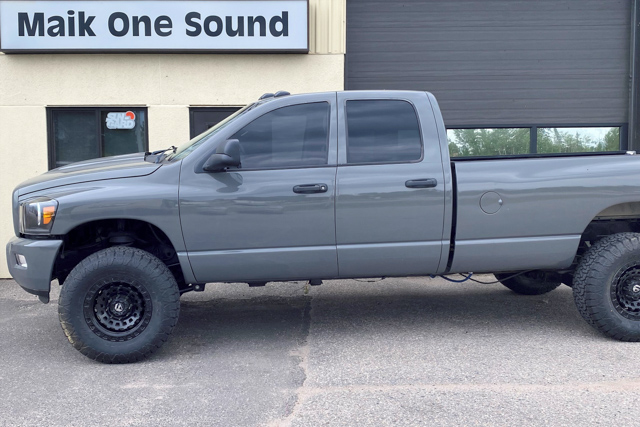2003 RAM 2500 with professional window tint in North Bay